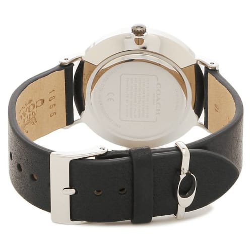 Coach Perry 36mm Quartz Watch for Men and Women, White, Black, and Beige, Leather, COACH 14503115 14503119