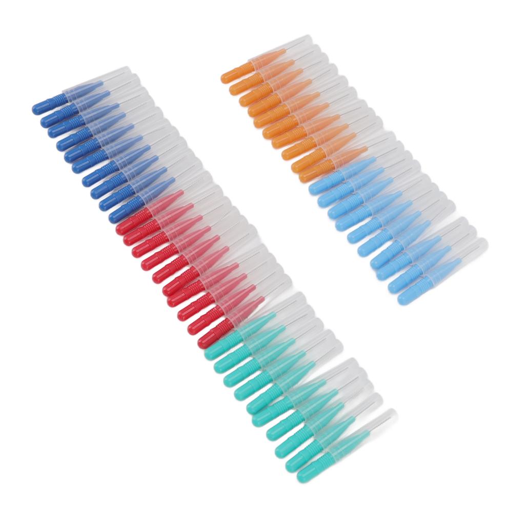 50 Pcs Tooth Interdental Brush for Oral Dental Health Teeth Cleaning Toothpick Cleaners