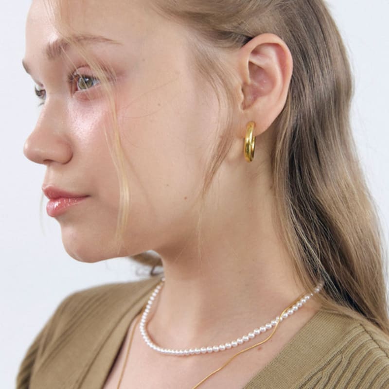 NUOY Austrian White Pearl Necklace