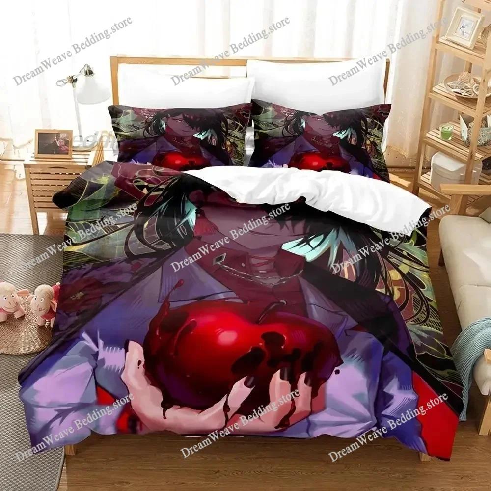Couette Imprime Enfants Hololive Vox Akuma Bedding Set Single Twin Full Queen King Size Bed Set Aldult Kid Bedroom Duvet Cover9