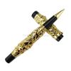 Jinhao Vintage Metal Carving Embossing Dragon And Phoenix Heavy Roller Ball Pen Gold Trim Professional Office Stationery