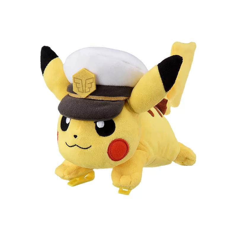 

Captain Pikachu Soft Stuffed Plush Toy Anime Peripheral Clip On Shoulder Cute Decoration For Collection Lovers
