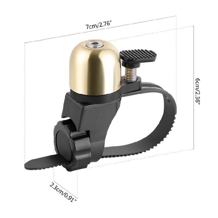 Loud Sound Coppers Mountain Bike Handlebar Rings Horn Safe Cycling Warning Alarm