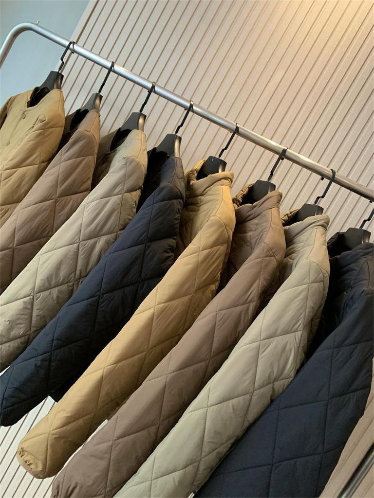 Out K Retro Quilted Jacket: High-Efficiency Cotton, Stackable, Warm, Mountain Style for Couples