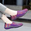 Summer Moccasin Pink Beach Shoes Women Multicolor Casual Weave Slip on Braided Purple Flats Sneakers Plus Size