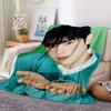 1Pc Cha Eun-woo Print Blanket Soft Comfortable Polyester Throw All Seasons Use Bedroom Office Outdoor Christmas Gift Choice Portrait Photo Print Print
