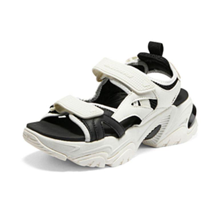 Skechers Stamina V2 Fashionable Versatile Sandals Women Sandals White Black 896051-WBK