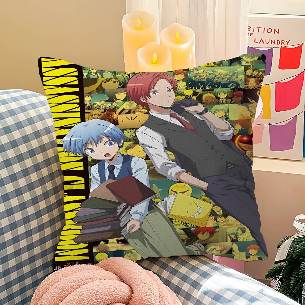 Anime Assassination Classroom Copricuscino Copricuscino decorazione Decorazione Festiva