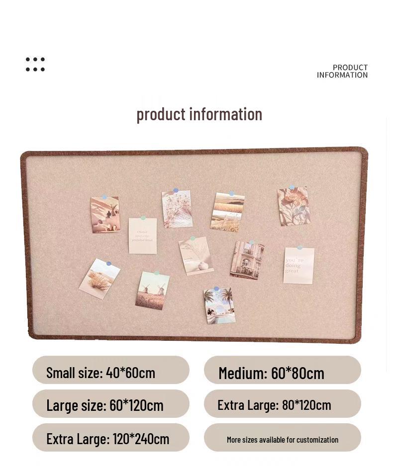 Creative Wool Felt Adhesive Photo Frame Wall Decoration for Living Room Entrance