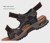 Men's Cross-Border Large Size Breathable Summer Velcro Sandals – Trendy Air Cushion Outdoor Beach Shoes.
