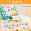 Wooden Number And Letter Matching Cards For Early Learning Kids Educational Toys
