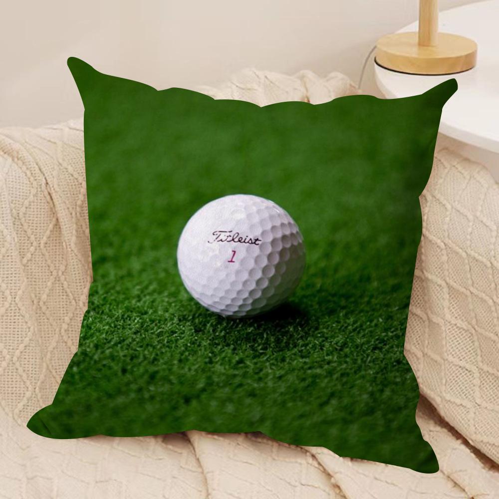 Golf Sports TTitleistS Cushion Cover Silky Short Plush DoubleSided Printed Pillow Case for Sofa All Seasons Home Decor Gift