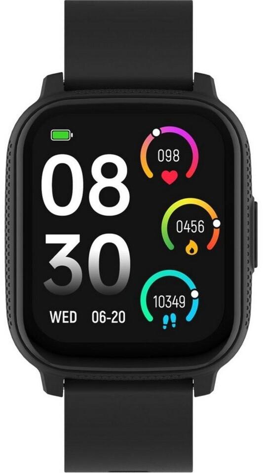 Denver SWC-184B Smartwatch schwarz, Herzfrequenzsensor, IP67 (SWC-184B)