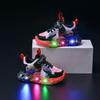 2026 Spring/Autumn New LED Light-Up Children's Cartoon Leather Sports Shoes Casual Trend