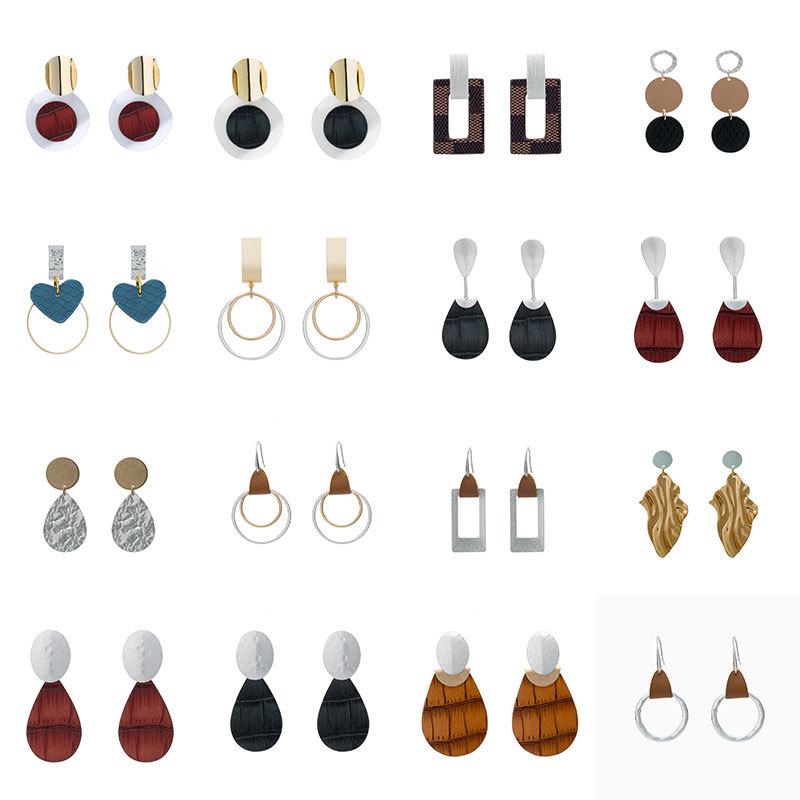 Elegant Long Geometric Dangle Earrings - Fashionable Exaggerated Women's Pendants.