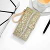 Wallet Flashing Powder Flip Leather Case For Samsung Galaxy S25 Edge S24 Ultra S23 Plus S22 S20 FE A16 A17 A26 A35 A36 A55 A56