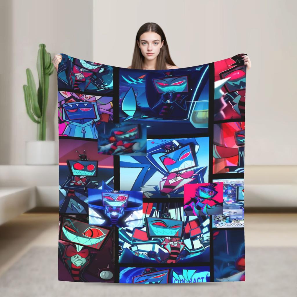 Vox Hazbined Plush Blankets  Creative Throw Blankets for  Sofa Bedding Lounge 150*125cm Bedspread