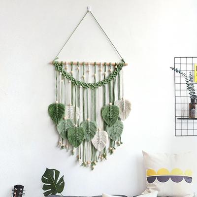Boho Leaf Wall Tapestry - Artisanal Home Decor Piece