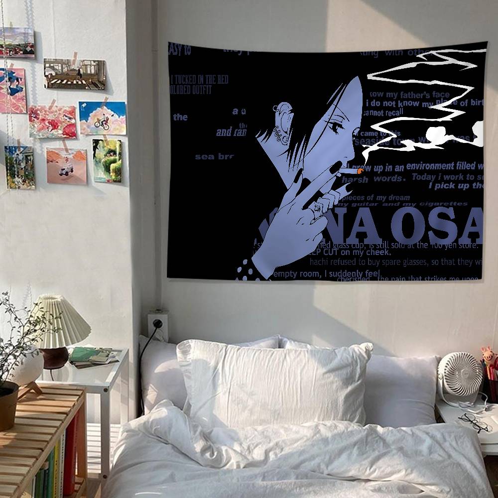Anime Nana Osaki Hanging Bohemian Tapestry Hanging Tarot Hippie Wall Rugs Dorm Japanese Tapestry