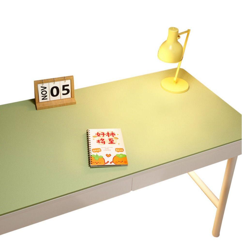 Waterproof Oilproof Table Cloths Oilproof Computer Desk Mat PU Leather Table Cover Office