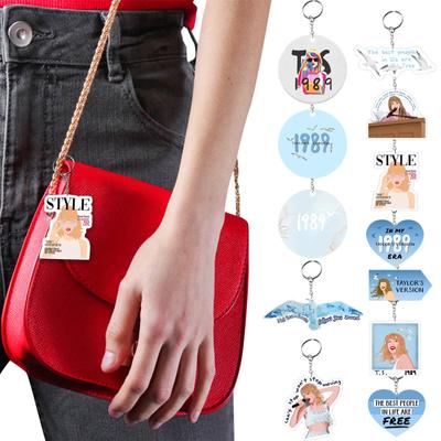 Cartoon Keychain Acrylic Pendant Decoration Supporter's Gift Car Keychain Backpack Keychain