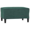 Vidaxl 3-Cz. Relaxation Set With Cushions, Dark Green, Velvet