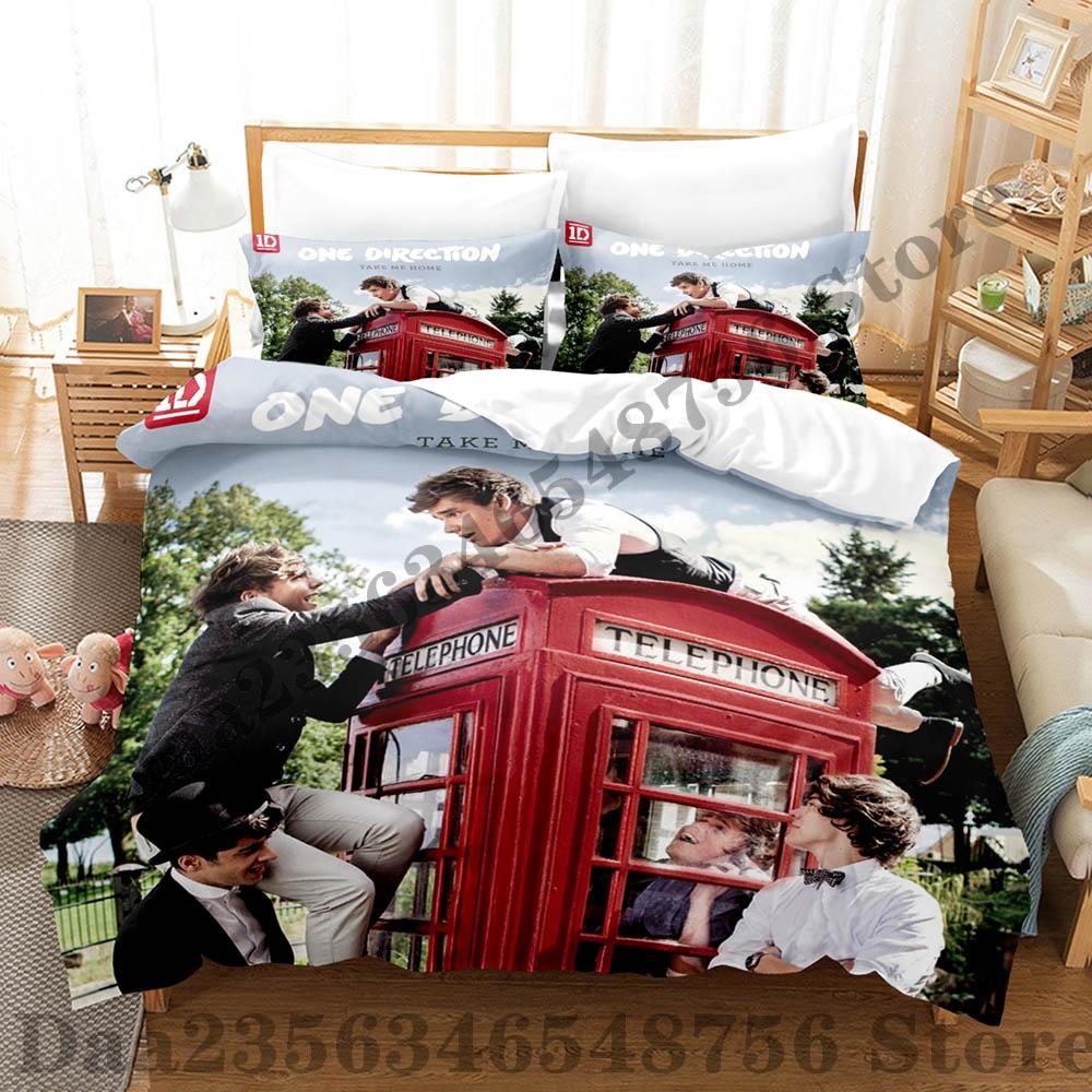 Direction One Bedding Set Single Twin Full Queen King Size Bed Set Adult Kid Bedroom Duvetcover Sets Print Anime Bed Sheet Set