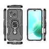 For Honor 400 Lite Phone Case WANLONFENG PC TPU Back Cover Kickstand with Tempered Glass