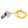 Edge-Bound Metal Whistle with Lanyard - Referee & SOS Outdoor Sports Whistle