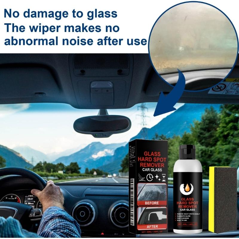 Powerful Glass Polishing Compound For Automotive Use Effectively Dissolves Oil Film Water Spots And Road Grime