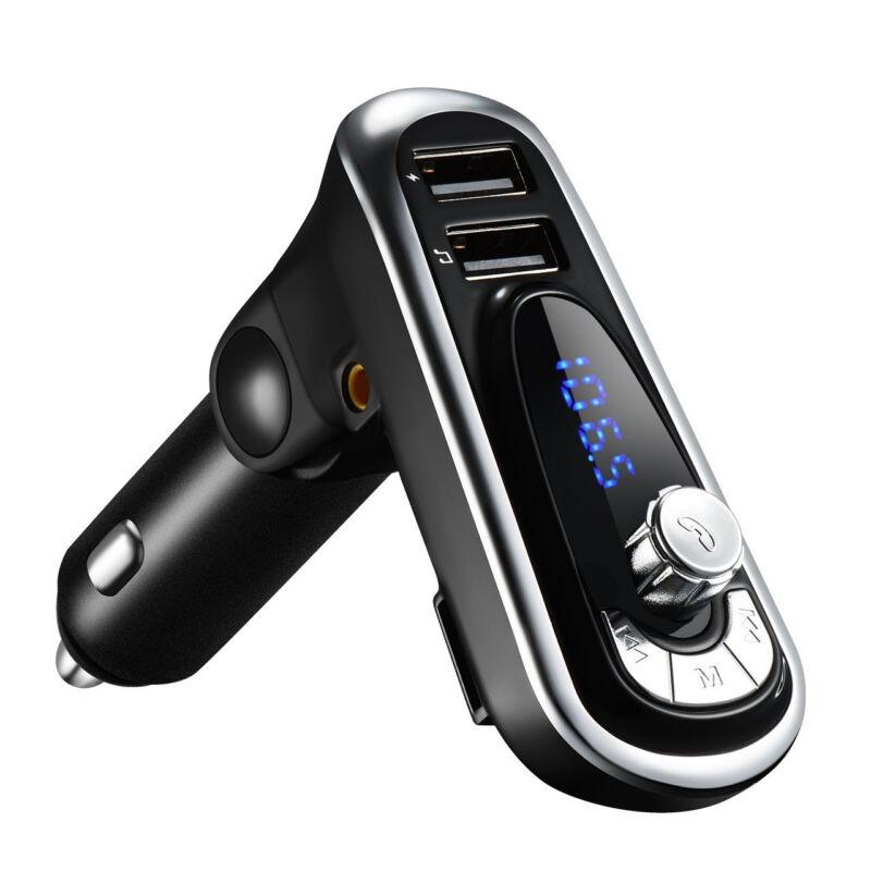 Bluetooth FM Transmitter Hands-free Car Kit With Dual USB Charger MP3 Player