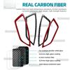 Soft Carbon Fiber Sticker Trim For Subaru Forester 2019--2024 LHD RHD Car Air Vent Outlet Frame Cover Interior Dashboard