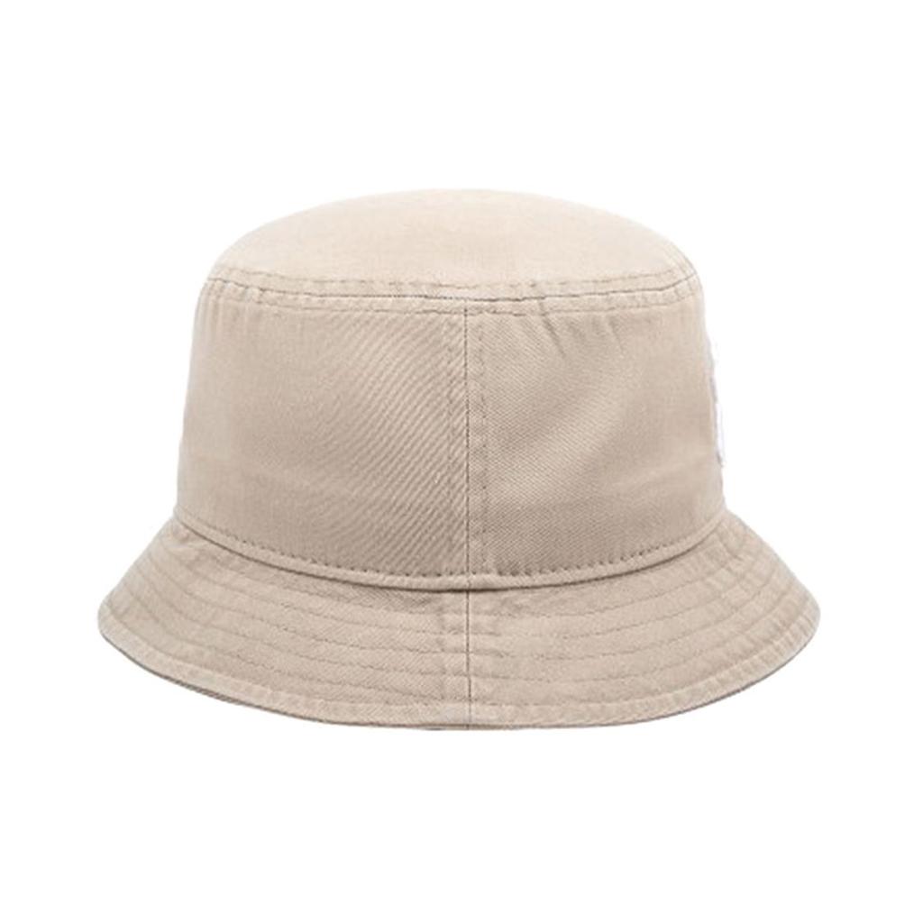 New Era Logo Decorative Cotton Fisherman Hat Unisex hats Beige 13086312