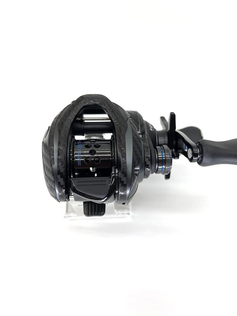 CUSTOM Custom Decal for YOROI 25SLXBFS and 21SLXBFS Baitcasting Scratch Protection SEAT.JP Reels, (Black, Right-Handed)