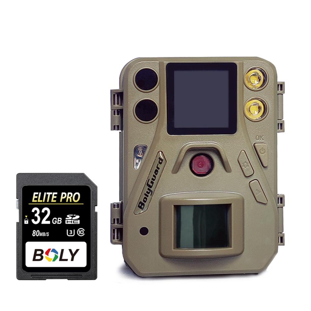 

SG520-D 32G 30fps Відео 4K Подвійний спалах Червоний ІЧ і білий світлодіод Портативна камера для полювання Міні-ігрова камера Зробіть кольорове або чорно-біле зображення