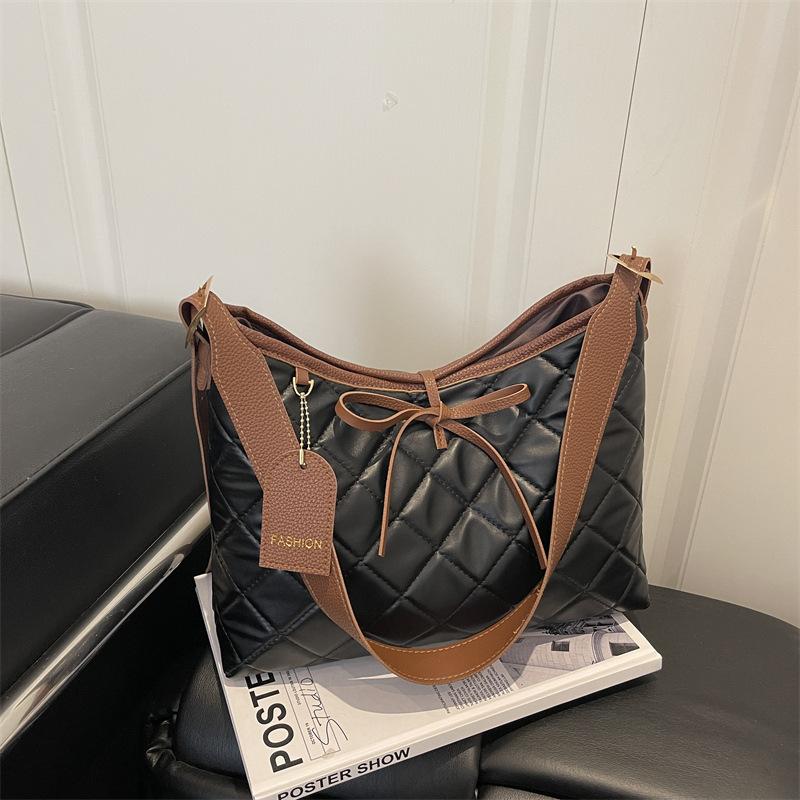 Large-capacity Commuter Crossbody Single-shoulder Underarm Bag чёрный