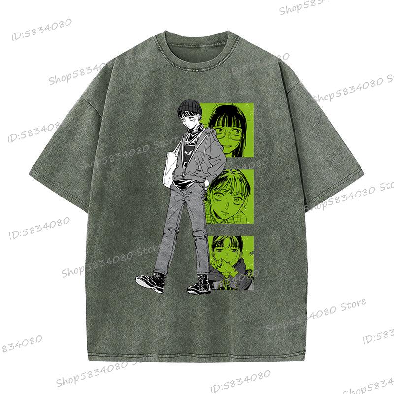2025 The Guy She Was Interested TShirt Unisex Fashion Casual Tee Tops Unisex Women Anime Unisexga Vintage Wash 100 Cotton Tshirt