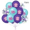Mermaid Fish Tail Shell Latex Sequins Balloon Bundle Birthday Atmosphere Decorative Balloon Bundle