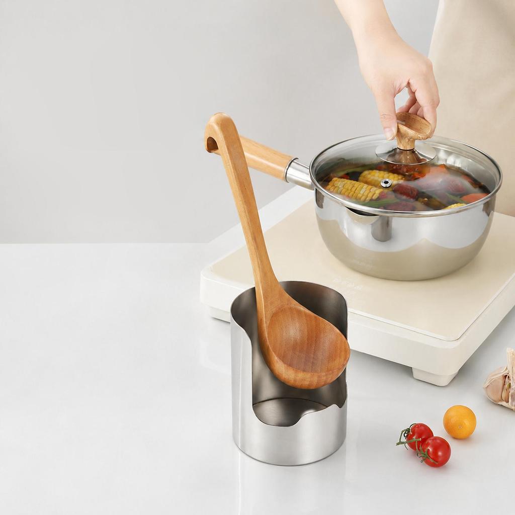 Stainless Steel Spoon Holder Colander Chopsticks Tray Kitchen Spoon Tray Buffet Spatula Tray Rack for Chopping Board Stove