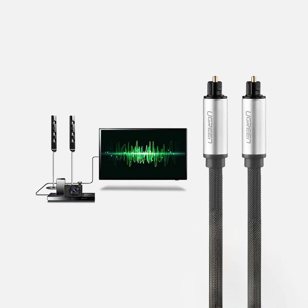 Ugreen AV108 Optical Toslink/SPDIF Audio Cable 2m - Gray