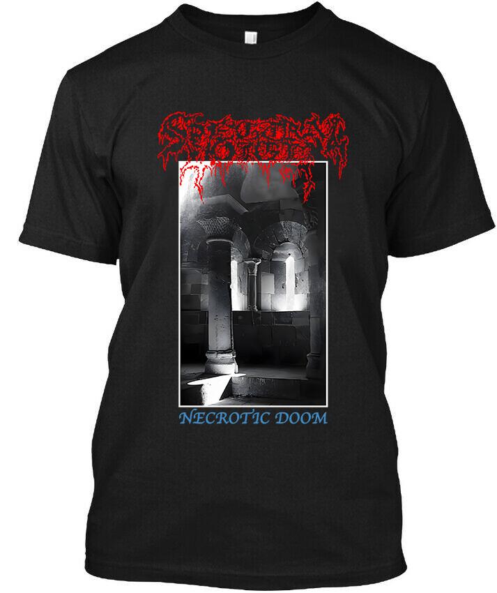 НОВЫЙ Spectral Voice Necrotic Doom Американская Смертельная Музыка Винтажный Логотип Футболка Унисекс Футболка XXXL