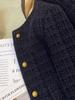 2025 Autumn French Style Short Dark Blue Fragrant Wind Jacket