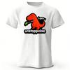 New Fun and Bizarre Tyrannosaurus Rex Pure Cotton Tshirt for MenWomen Loose Large Breathable Sports Short Sleeves Trendy Style