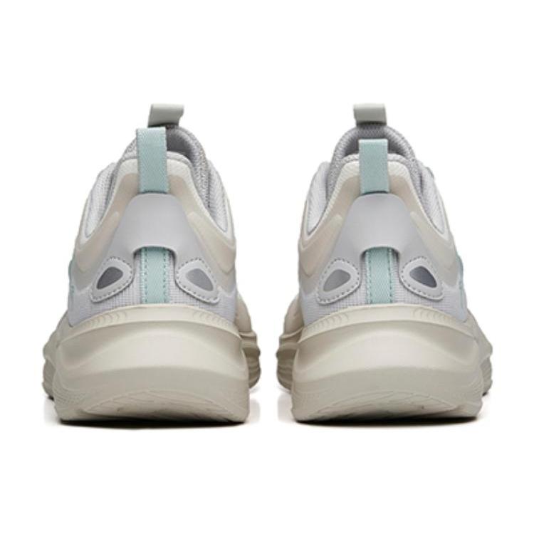 New Anta Lingyun Cushioning Wear Resistant Low Top Running Shoes Men's Gray White Green 112225541R-7