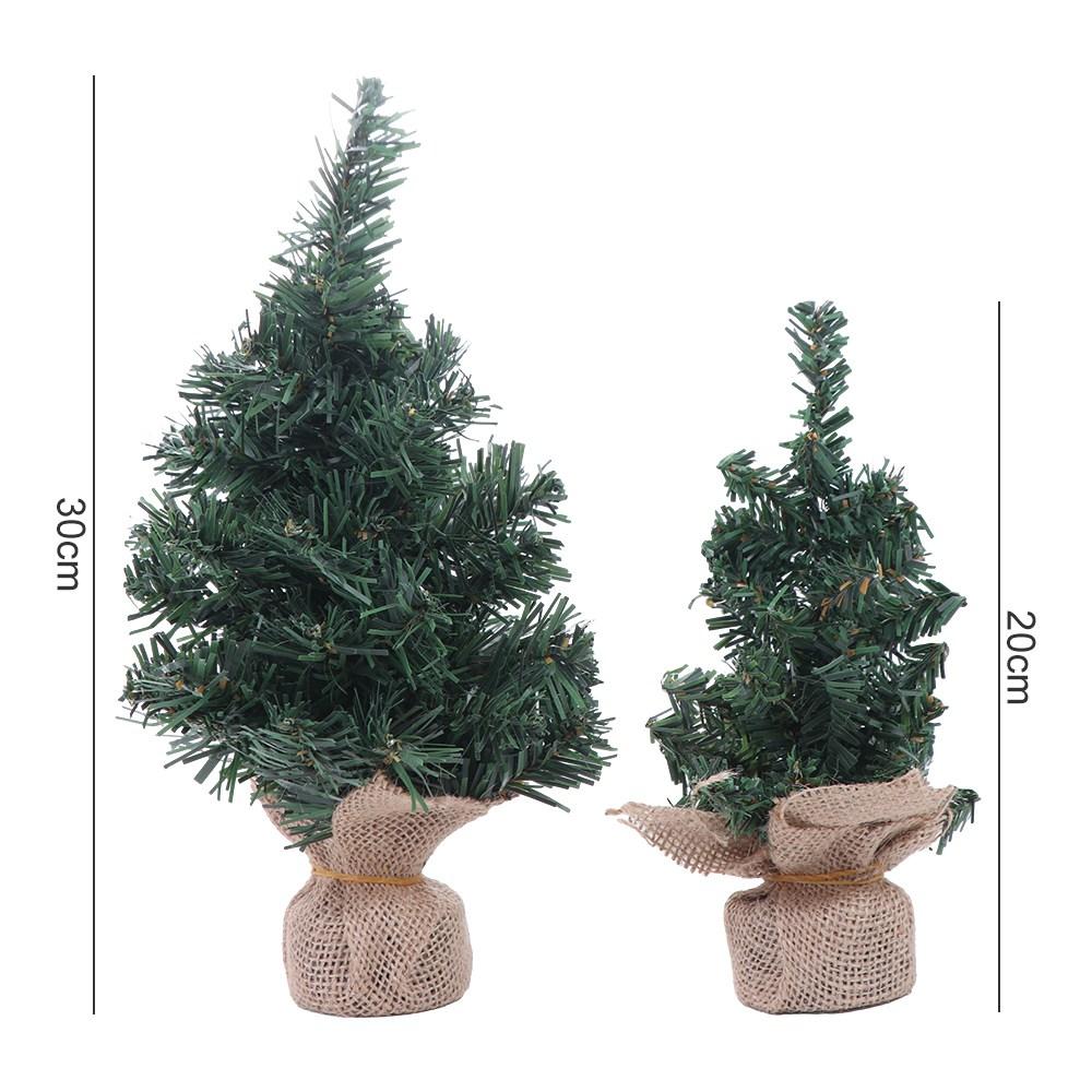 Linen Mini Christmas Tree Plastics Table Ornaments Gift Artificial Christmas Tree  Christmas