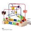 Wooden Stringing Beads for Toddlers 1-3: Animal & Fruit Blocks for Early Education & Hand-Eye Coordination