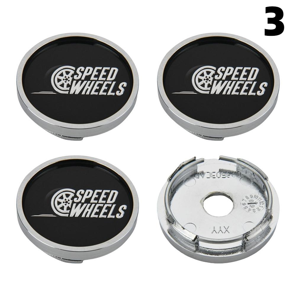 1 Set / 4 Pezzi Tappo OD 50MM / ID 45MM Per Cerchi SPORT X-TUNING SPEED RACING POWER Logo Coprimozzo Ruota Coprimozzo Ruota Auto Sportiva