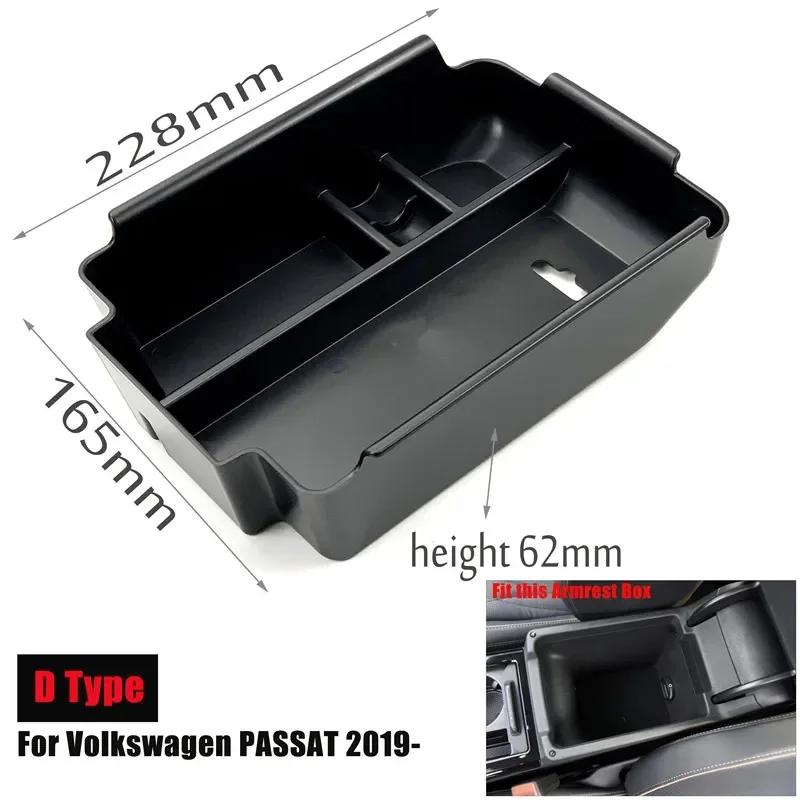 Car Accessories Armrest Storage Box For Volkswagen Golf 7 MK7 Golf 6 MK6 Scirocco Touran PASSAT Teramont Tiguan Touareg Sharan