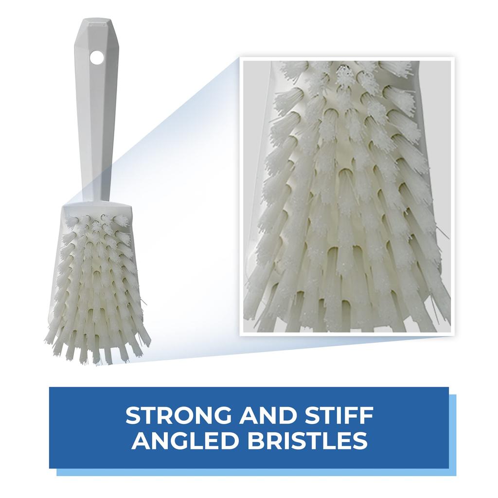 Vikan Kyowa Clean Handled Hard Total 25cm Brush, Type, White, 4192, Length