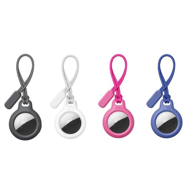 Secure Holder with Strap for Apple Airtags Case Protective Cover Bumper Tracker Accessories Anti-scratch Keychain Air Tag Cover